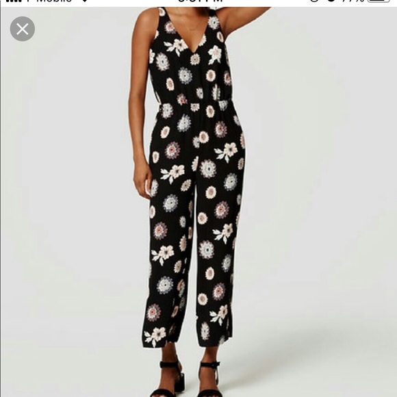ann taylor loft petite jumpsuit